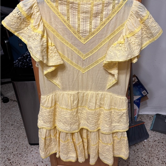 Muche Muchette yellow lace dress one size - Picture 3 of 11